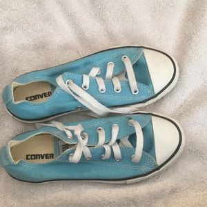 Light blue Converse sneakers